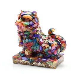 Фигурка из перламутра и смолы "Тигр" 95*60*93мм