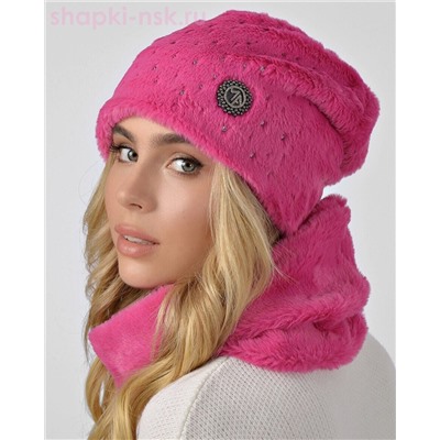 Кролик Комплект флис (колпак+снуд) (56-58)