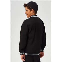 Детский бомбер из футера двухнитки с застежками на кнопках Happyfox