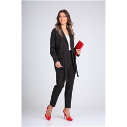 SandyNa 130513 черный_точка, Брюки,  Жакет