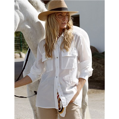 Блузка из полупрозрачного лиоцелла