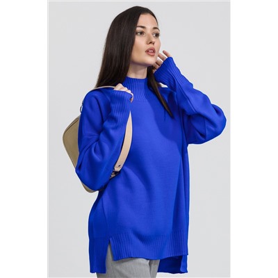 Женский джемпер оверсайз с воротником-стойкой Happyfox