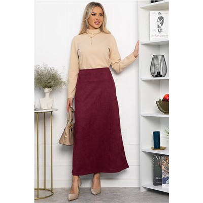 Юбка макси Алана (бордовая) Ю14254-6М