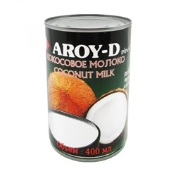COCONUT MILK, AROY-D (КОКОСОВОЕ МОЛОКО жирность 17-19%, АРОЙ-Д), жестяная банка, 400 мл.