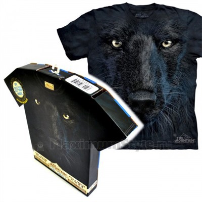 Футболка в подарочной коробке The Mountain "Black Wolf Face"
