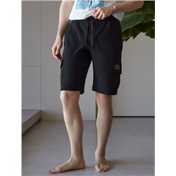 Шорты-карго из легкого футера