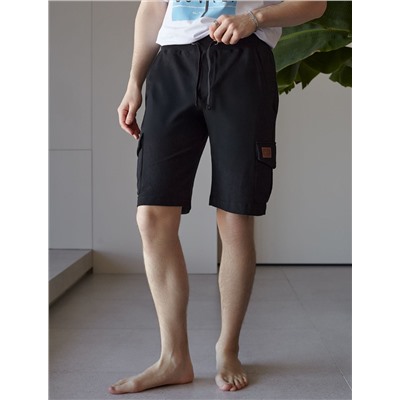 Шорты-карго из легкого футера