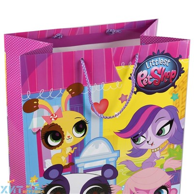 Пакет подарочный глянцевый Pet shop 33х46х20 см CLRBG-PSH-03-1, CLRBG-PSH-03-1