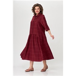 Avenue Fashion 0102-1 бордо+розовый, Платье