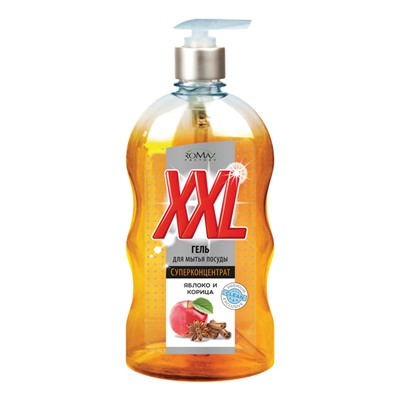 Гель для мытья посуды XXL Яблоко и корица 650мл