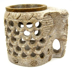 Аромалампа каменная СЛОН L056-05 (разные оттенки, 8 см.), 1 шт.