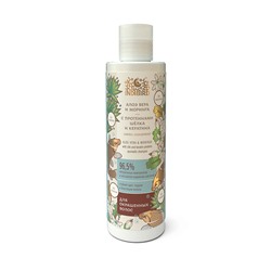 Ayurvedic Shampoo ALOE VERA & MORINGA, Indibird (Аюрведический шампунь АЛОЭ (алое) ВЕРА И МОРИНГА С ПРОТЕИНАМИ ШЕЛКА И КЕРАТИНА, для окрашенных волос, Индибёрд), 250 мл.