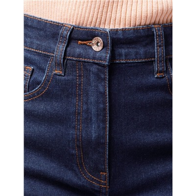 Джинсы трубы прямые из эластичного денима