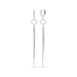 Серьги из серебра без вставки, Ю-21047р (1)