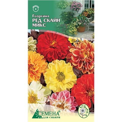 Георгина Ред Скайн микс, 0,2г (цв.)