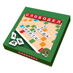 Настольная игра «Словодел» картонный зеленый