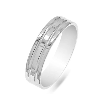 Кольцо из серебра без вставки, А-6008