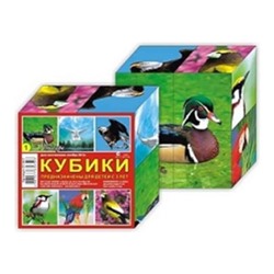 Кубики 4 кубика "Птички" SH ge01347