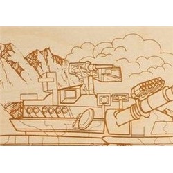 Доски для выжигания «Танк Т-80УМ1: Барс» 1 шт