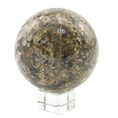 Шар из камня агат (цветочный), 70мм
