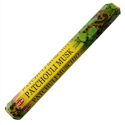 Hem Incense Sticks PATCHOULI MUSK (Благовония ПАЧУЛИ МУСК, Хем), уп. 20 палочек.
