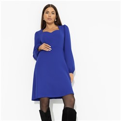 Платье насыщенного синего цвета, Успешный прогрев (new)