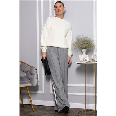 Брюки утепленные трикотажные Вильнюс (серые) Б14452-5М