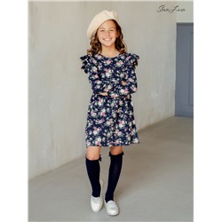 Платье Фея ФК 100 Цветы на синем 2