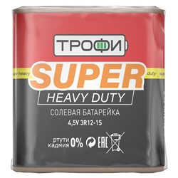 Батарейка  Трофи Heavy Duty 3R12 (квадратная)