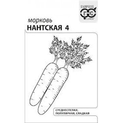 Морковь Нантская 4 (Гавриш) 1г БП  УС