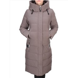 2189 BROWN Пальто зимнее женское OLAYEETE (200 гр. холлофайбера) размер 48