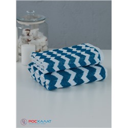 Полотенце махровое пестротканое жаккардовое 7203, Зигзаг С106-ЮА-7203-1