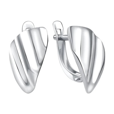 Серьги из серебра без вставки, Л-27934