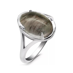 Кольцо из серебра флюорит, МЦВА175