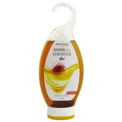 Saundarya SHOWER GEL Honey & Kesar, Patanjali (Саундарья ГЕЛЬ ДЛЯ ДУША Мед и шафран, Патанджали), 250 мл.
