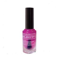 Средство для ухода за ногтями "Защита DISCO Top Fluo" L'ATUAGE COSMETIC