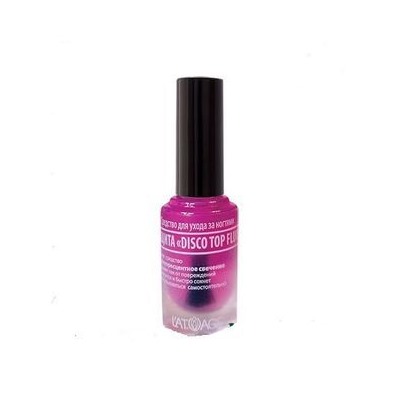 Средство для ухода за ногтями "Защита DISCO Top Fluo" L'ATUAGE COSMETIC