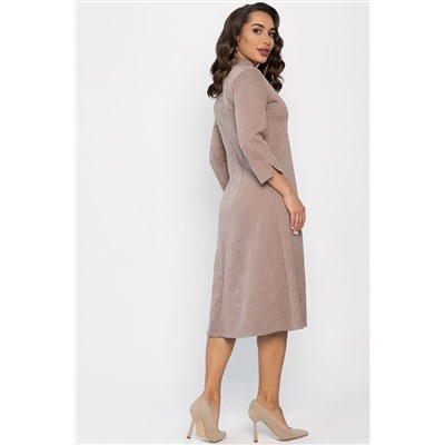Платье трикотажное Дарьяна НЬЮ (бежевое) П14304-18М