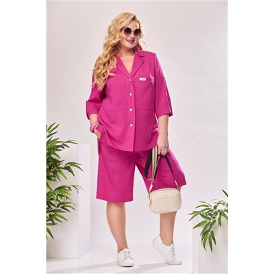 Romanovich Style 2-2489 малиновый, Блуза,  Шорты