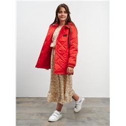 Куртка-рубашка для девочки красный