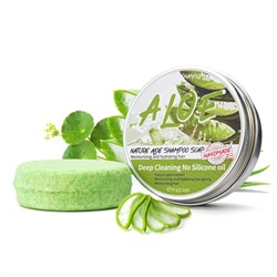 Органический твердый шампунь с экстрактом АЛОЭ ВЕРА Fresh Plant Shampoo Bar, 60 гр.