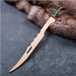 Сувенирное деревянное оружие "Меч древнетурецкий", массив бука, 65 см, микс