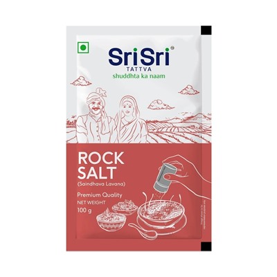 ROCK SALT Premium Quality, Sri Sri Tattva (СОЛЬ КАМЕННАЯ Премиум качество, Шри Шри Таттва), 100 г.