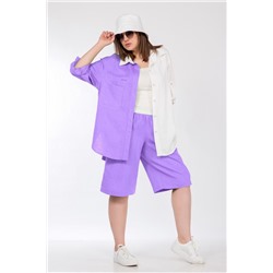 Lady Secret 2830 белый+аметистовый, Блуза,  Шорты