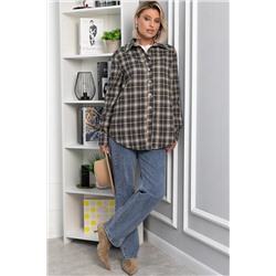 Рубашка Денни (бежево-коричневая) Б14136-7М