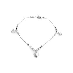 Браслет из серебра куб.циркон., ТФБ-75