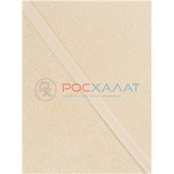 Махровое полотенце без бордюра кремовое ПМ-131