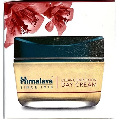 Clear Complexion DAY CREAM, Himalaya (Крем для лица ЗДОРОВЫЙ ЦВЕТ И СИЯНИЕ КОЖИ, выравнивает тон кожи, увлажняет и защищает от УФ-излучения, Хималая), 50 г. - СРОК ГОДНОСТИ ДО 25 ОКТЯБРЯ 2024 ГОДА