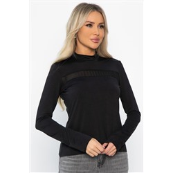 Водолазка трикотажная Лисса (черная) Б14298-22М