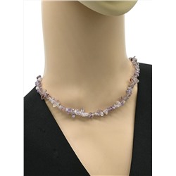 Бусы крошка из аметиста какоксенита, 37см